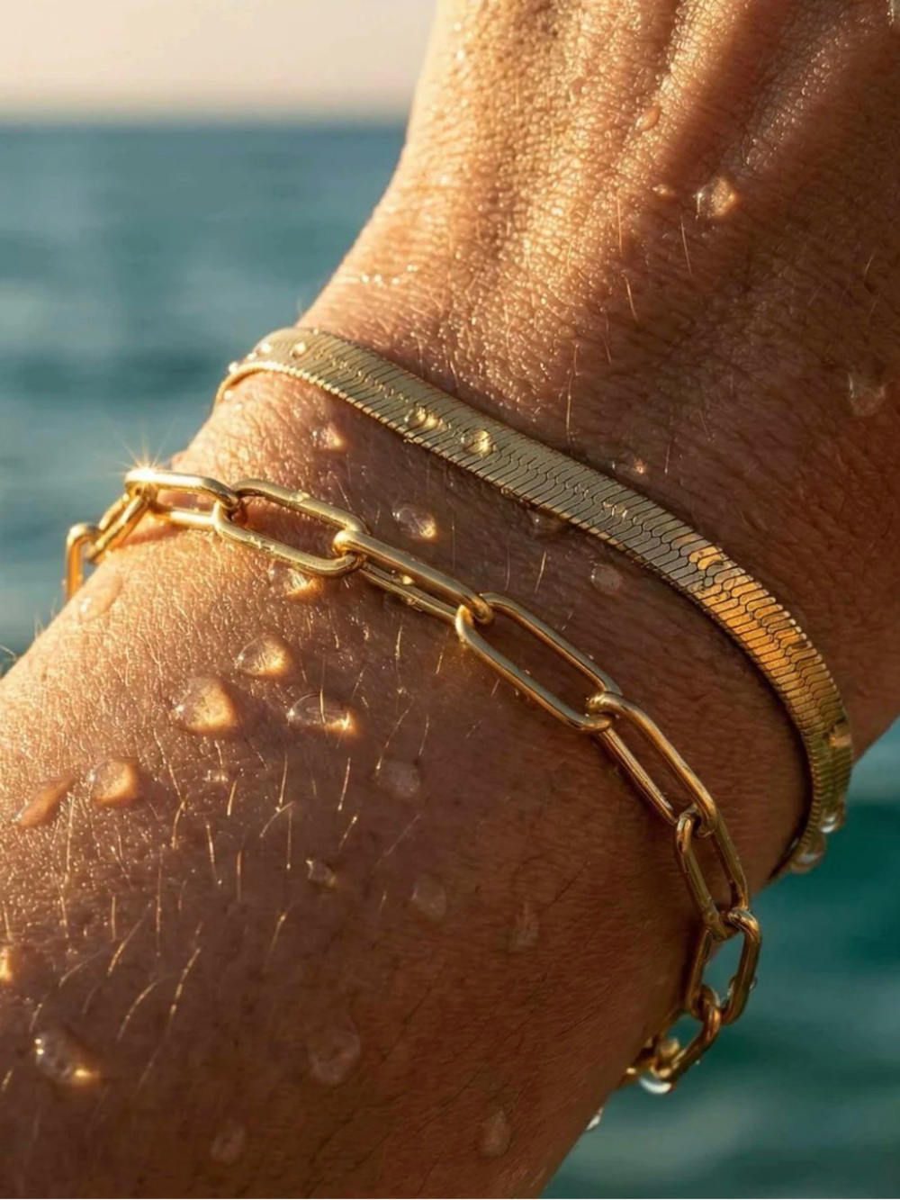 Paperclip Bracelet 18K Gold Plated Stainless Steel